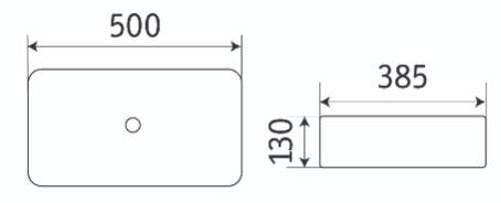 Приобрести раковина-чаша ceramalux 50 см 9391