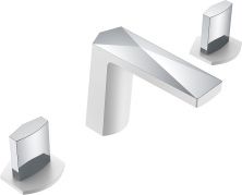 Boheme Смеситель для раковины Venturo, врезной, белый\хром 150-WCR-ICE