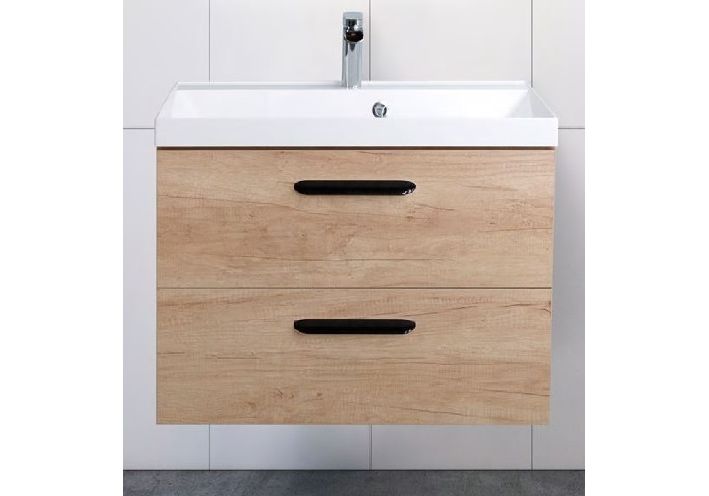 Приобрести тумба подвесная с раковиной belbagno aurora-600-2c-so-rnn 60 см, rovere nebrasca nature