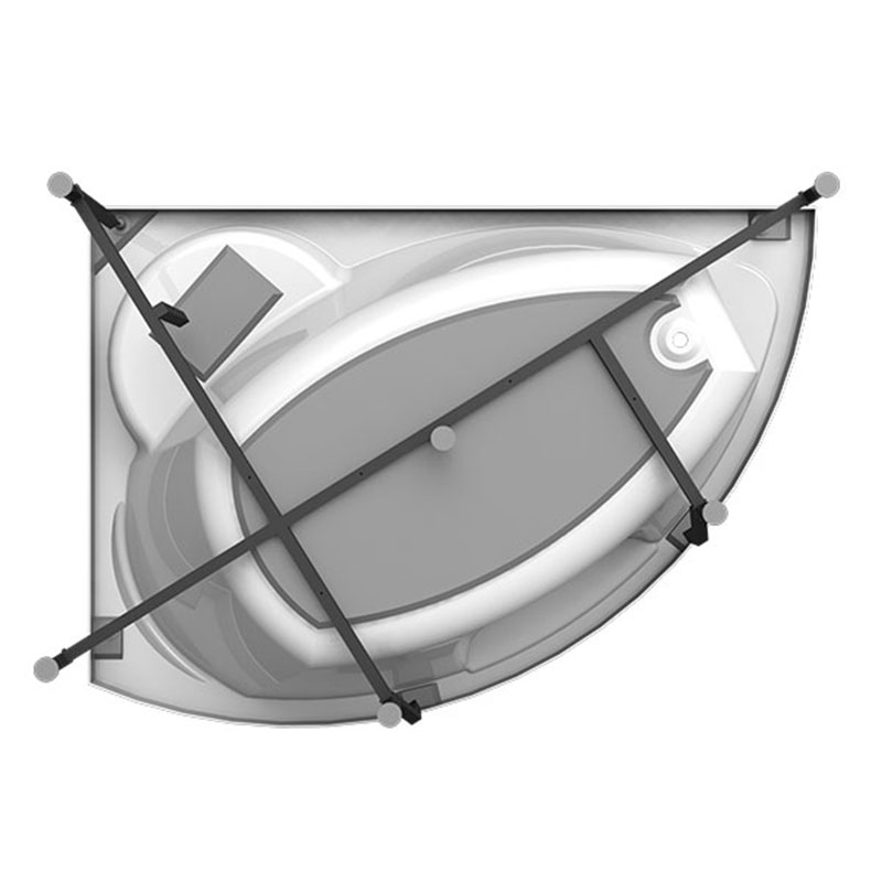 Приобрести радомир акриловая ванна алари 168x120 см l ( комплект каркас )