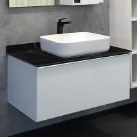 Приобрести сomforty тумба со столешницей и раковиной "милан-90" белый глянец с раковиной t-y9378