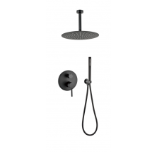 Grocenberg Встраиваемая душевая система, черная матовая GB5099BL-4