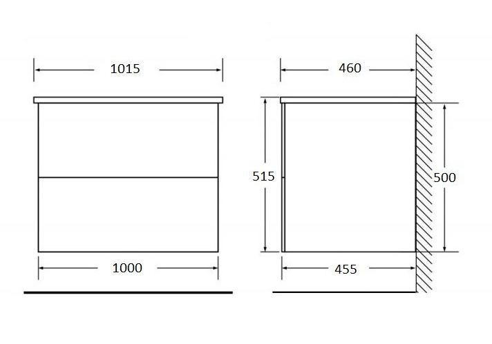 Приобрести тумба подвесная с раковиной belbagno etna-1000-2c-so-rn-p 100 см, rovere nature