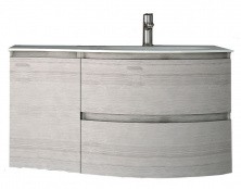 CEZARES Тумба подвесная с раковиной VAGUE 104х57см, серое дерево