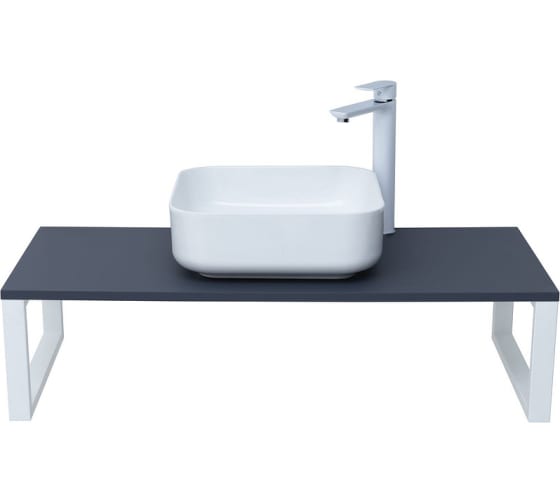 Приобрести столешница для раковины aquanet арт 100 см, маренго