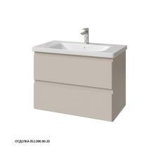 Caprigo Тумба с раковиной FORTE-Smalty 80 см, бежевая, эмаль