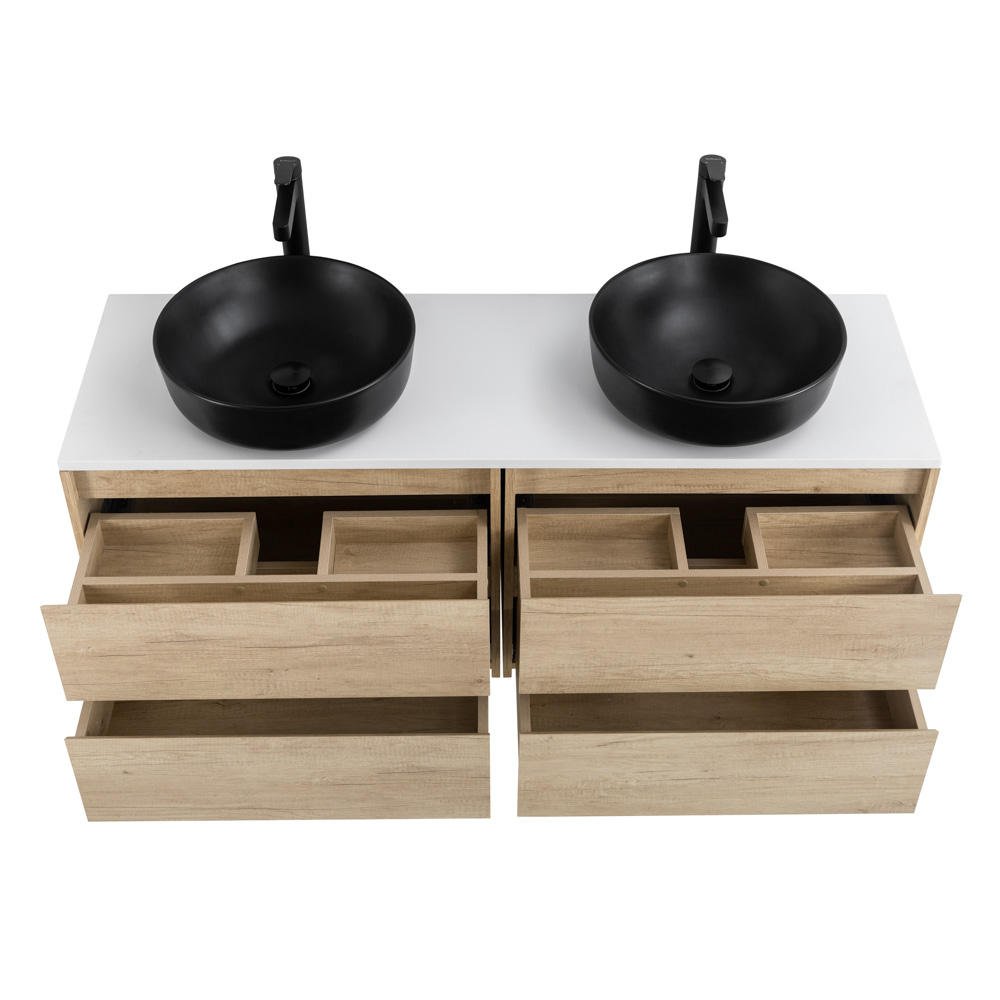 Приобрести belbagno тумба со столешницей kraft 120 см, подвесная rovere nebrasca nature