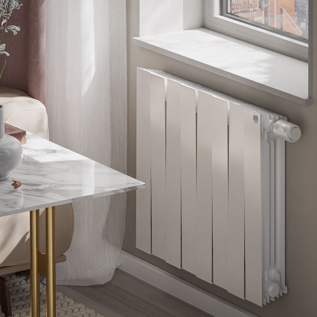 Приобрести royal thermo радиатор биметаллический pianoforte 500 /bianco traffico ( белый ) vdr80 - 8 секц.