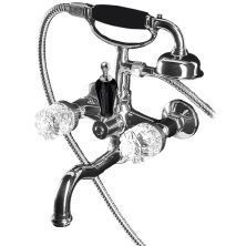 Boheme Смеситель для ванны Crystal, хром\черный 273-BSW