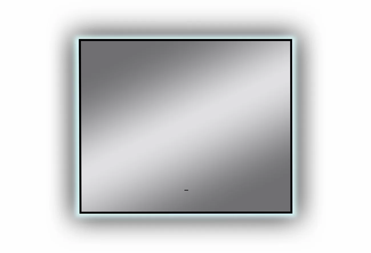 Приобрести continent зеркало с подсветкой amer 80х70 см, черное