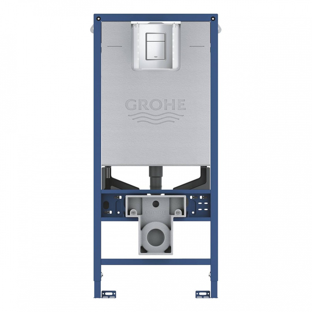 Приобрести grohe инсталляция для унитаза rapid slx 3 в 1 с клавишей смыва skate cosmopolitan, хром 39603000