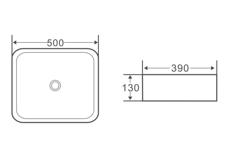 Приобрести раковина-чаша belbagno 50 см bb1304