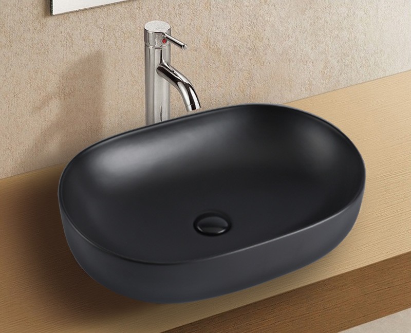 Приобрести azario раковина накладная 60х41,5см, тёмно-серая матовая az-2196mdh