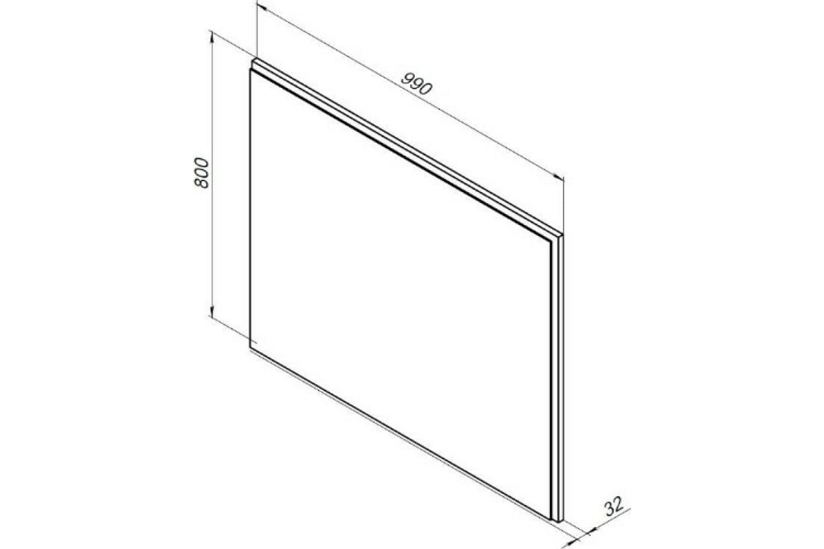Приобрести aquanet зеркало nova lite 100 см, led подсветка, дуб рустикальный