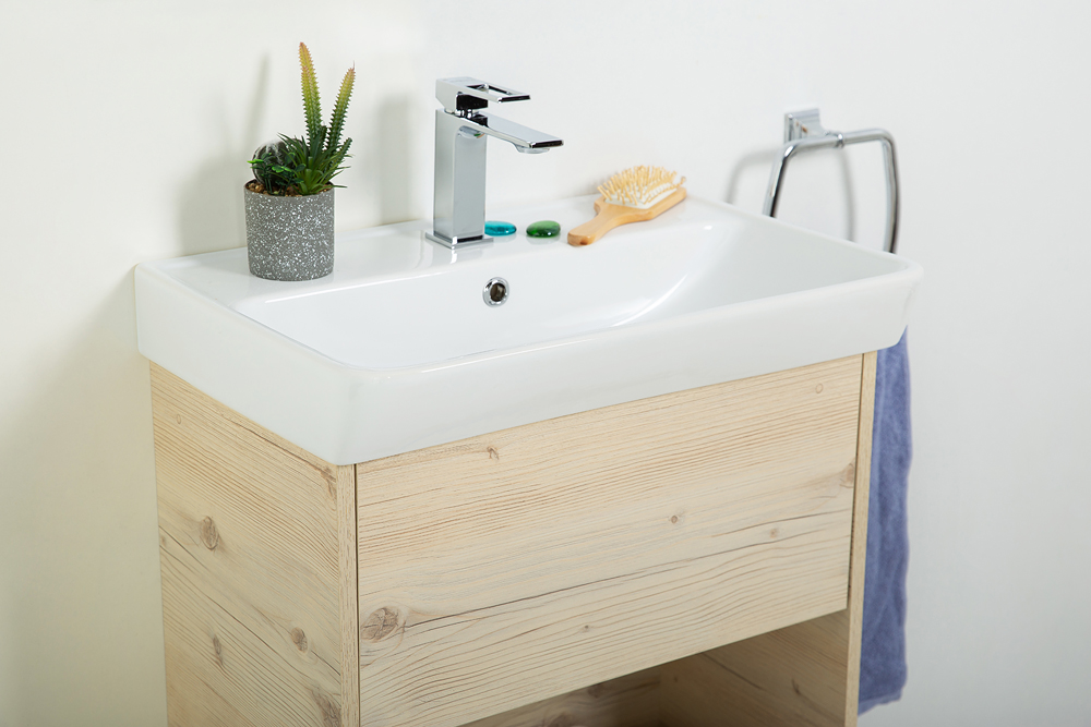 Приобрести belbagno тумба с раковиной neon 50 см, подвесная с одним ящиком pino bianco, белая раковина