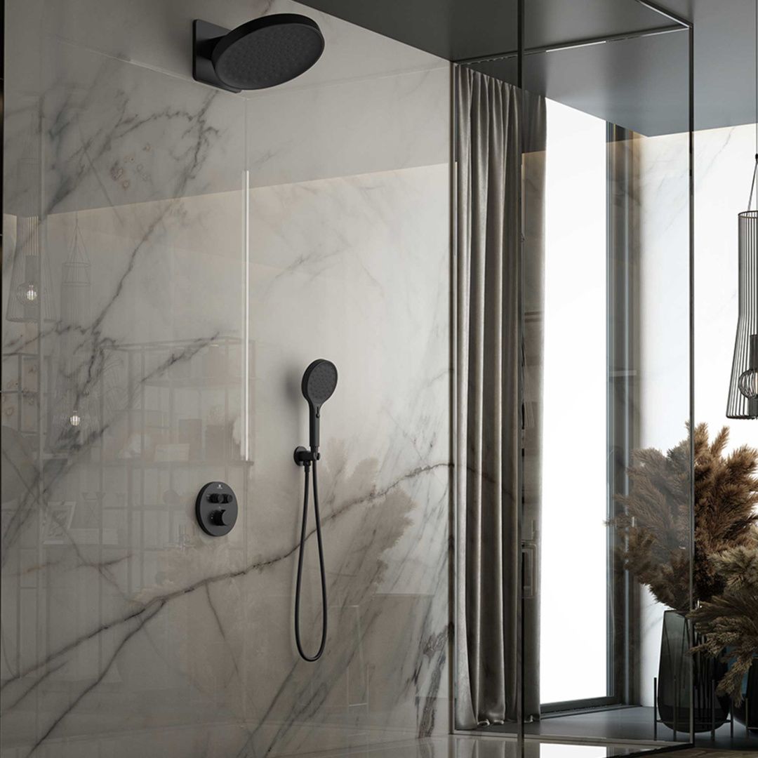 Приобрести vincea встраиваемая душевая система inspire, черная матовая vsfw-3i22mt3mb