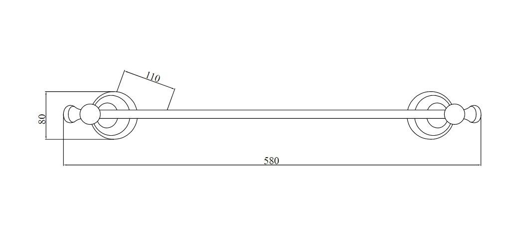 Приобрести boheme полотенцедержатель provanse 60 см, бронза 10802