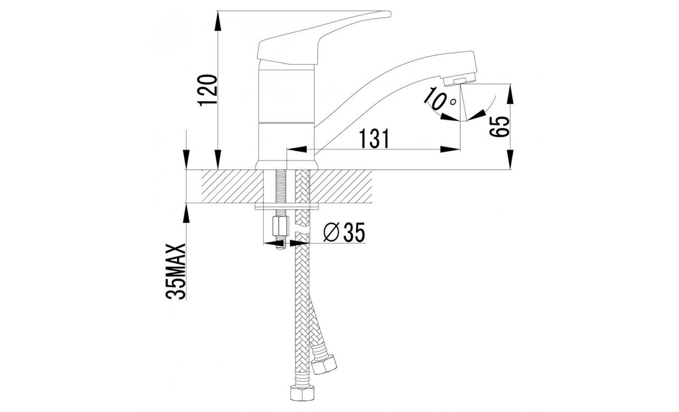 Приобрести lemark смеситель для раковины omega, хром lm3107c