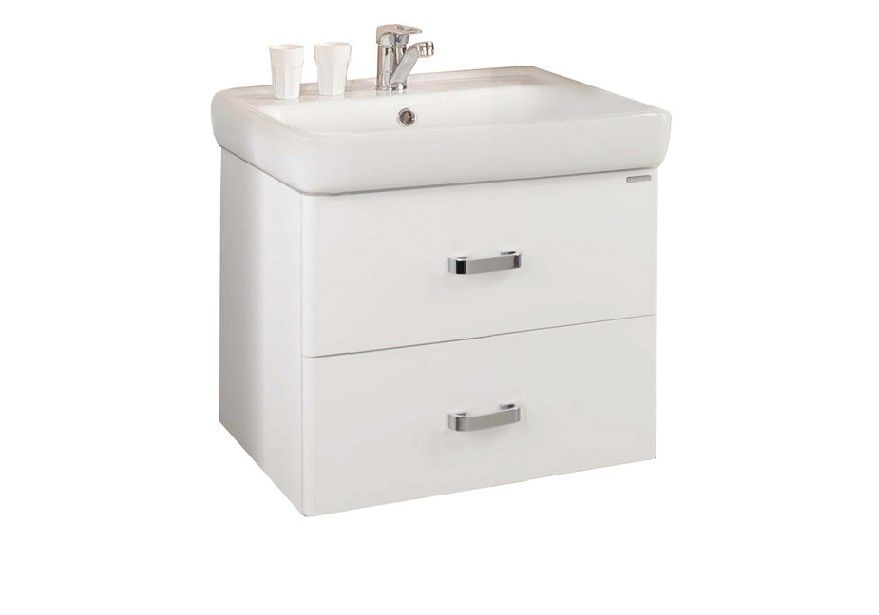 Приобрести тумба подвесная с раковиной акватон америна 60 см 1a135401am010, 1wh302082, белый