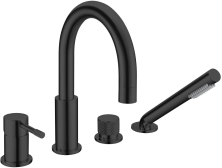 Boheme Смеситель для ванной Uno, врезной, черный 460-B