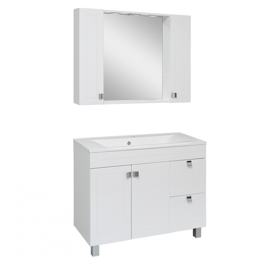 Приобрести зеркало-шкаф ostin 100 см.