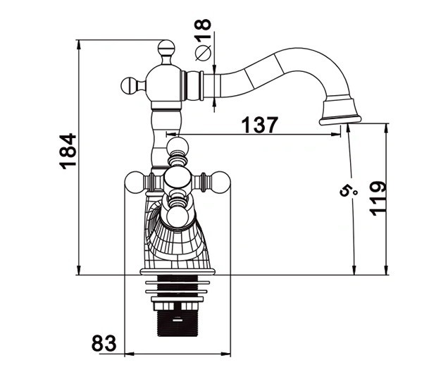 Приобрести gappo смеситель для раковины g1389-4, бронза 16656