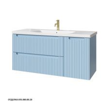 Caprigo Тумба с раковиной TERMIN-Smalty STRIPE 120 см, голубая, серая, эмаль