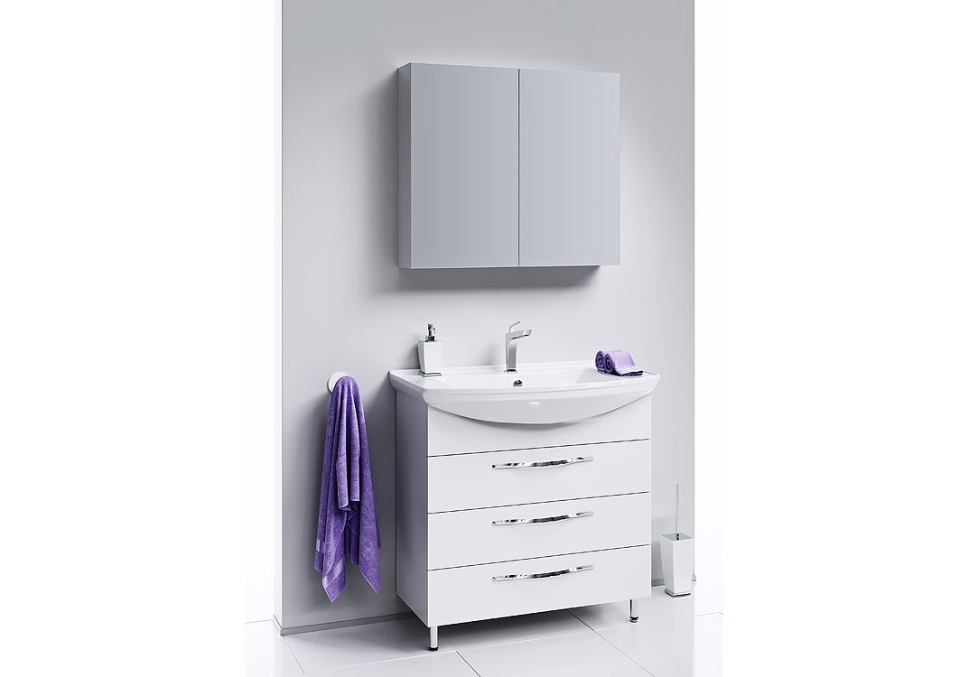 Приобрести тумба напольная с раковиной aqwella аллегро 75 см agr.01.07/3