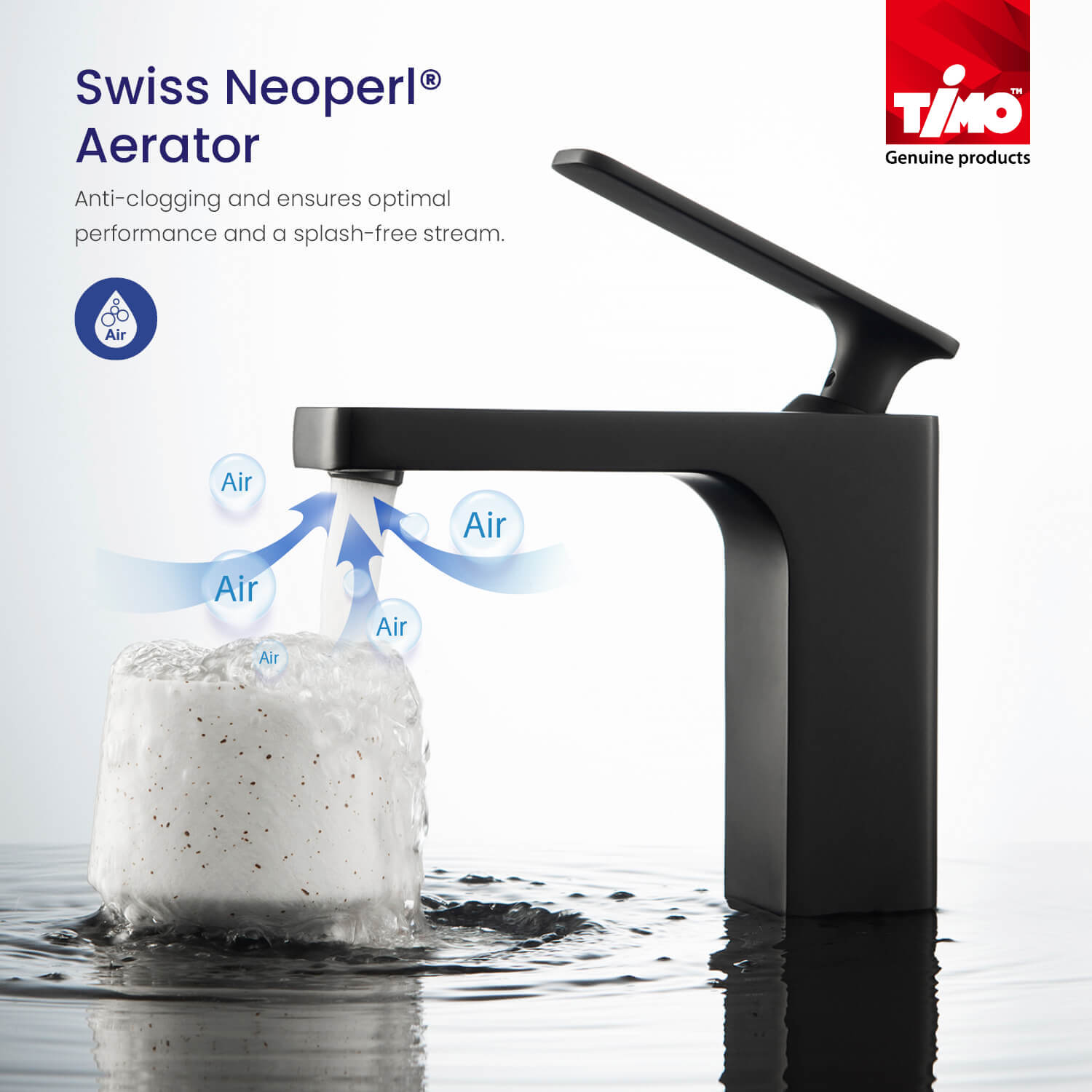 Приобрести смеситель для раковины с гигиеническим душем timo torne 4360/03g черный