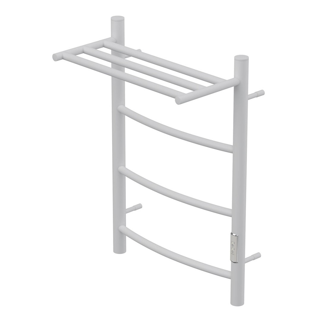 Приобрести полотенцесушитель электрический point 400х600 афина с полкой п3, белый pn04846pw