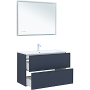 Приобрести aquanet тумба с раковиной арт 100 см, маренго