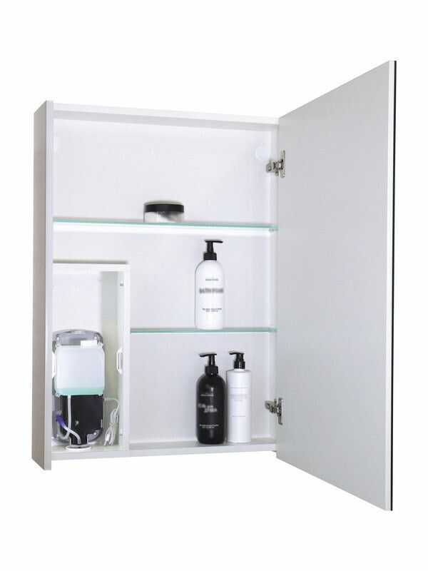 Приобрести continent зеркало шкаф с подсветкой lea foam 60х80 см, с дозатором жидкого мыла, бесконтакный включатель, белое