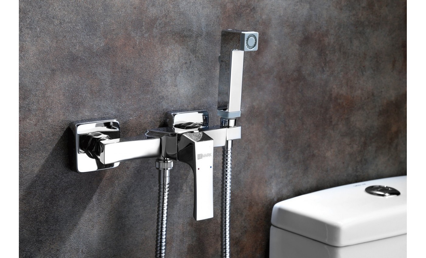 Приобрести lemark смеситель unit с гигиеническим душем, хром lm4518c