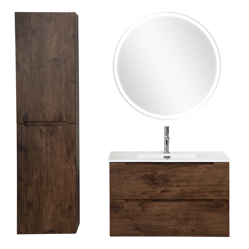 Приобрести belbagno тумба с раковиной etna 39 80 см, подвесная b rovere moro, белая раковина