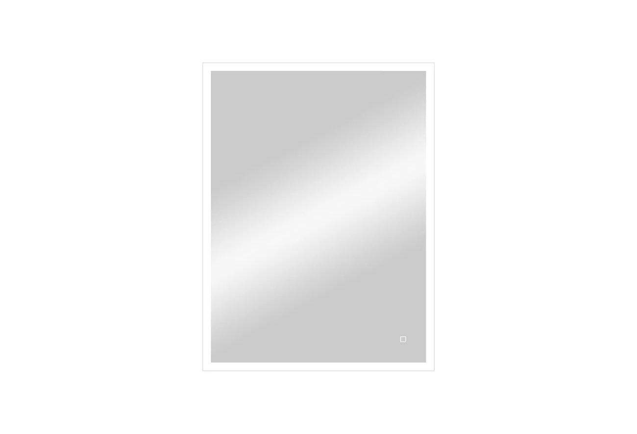 Приобрести continent зеркало с подсветкой solid 60х80 см, белое