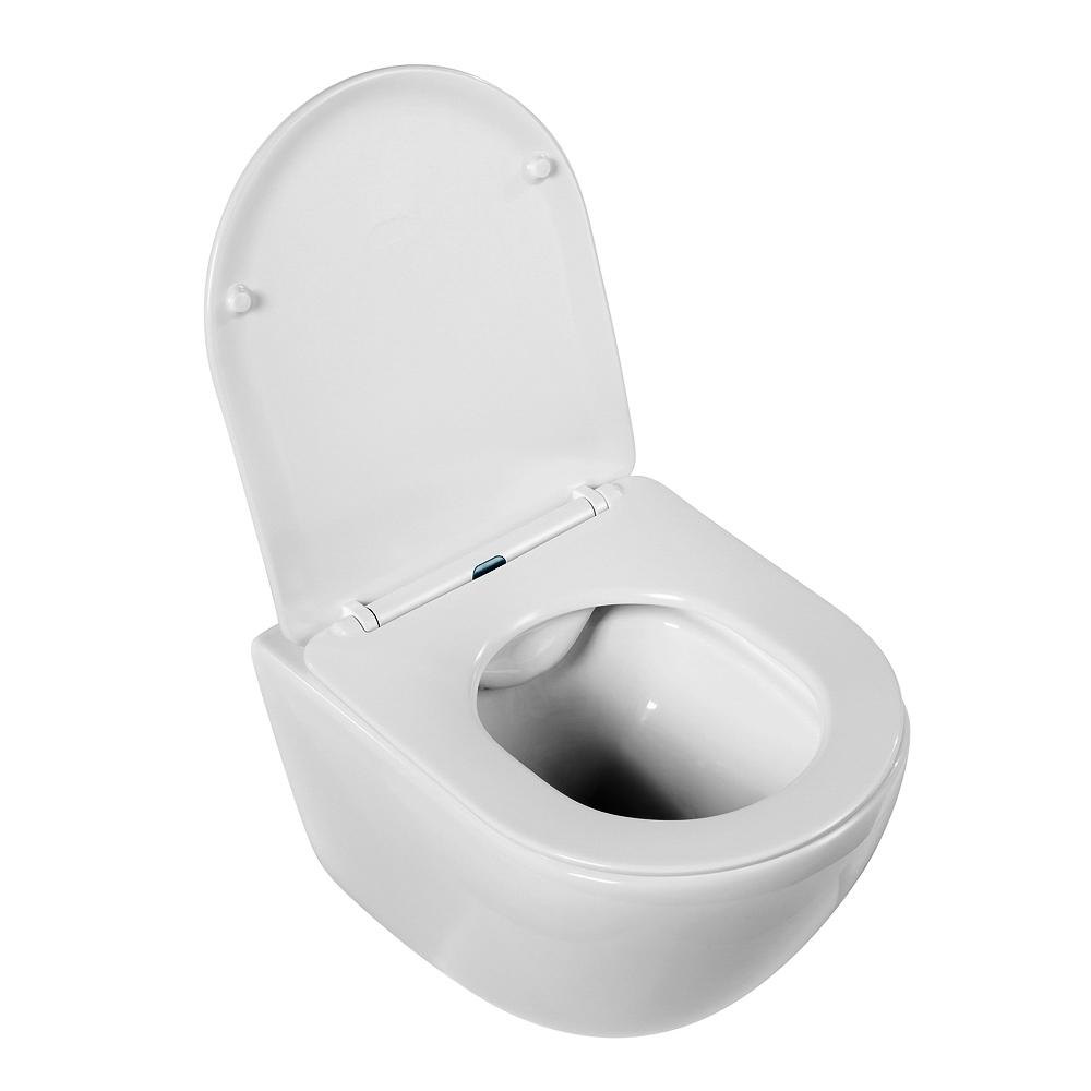 Приобрести belbagno унитаз безободковый подвесной amanda с сиденьем дюропласт, микролифт,белый bb051chr/bb051sc