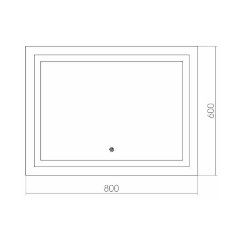 Приобрести azario зеркало ливия 800*600 сенсор выкл