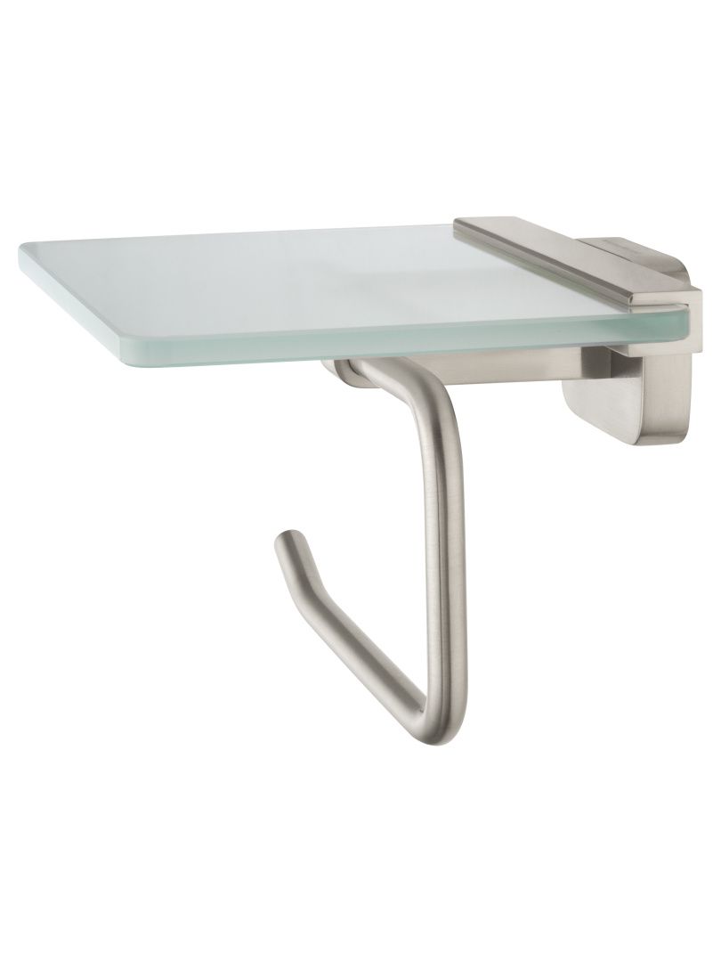 Приобрести держатель для туалетной бумаги с полкой wonzon & woghand graffity, брашированный никель (ww-9326-bn)