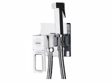 Gappo Смеситель с гигиеническим душем G7217-8, белый\хром 19570