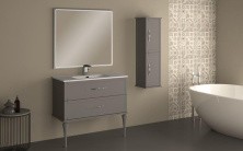 Cezares Тумба подвесная с раковиной TIFFANY 100 см Grigio Nuvola, серая 55243