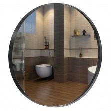 Зеркало Aqwella Fargo 80 см, черное RM0208BLK