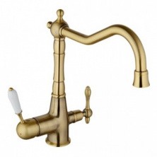 Gappo Смеситель для кухни G4391-4 с подключением к фильтру, бронза 84430