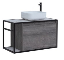 Aquanet Тумба со столешницей Nova Lite Loft 90 см, R дуб рошелье