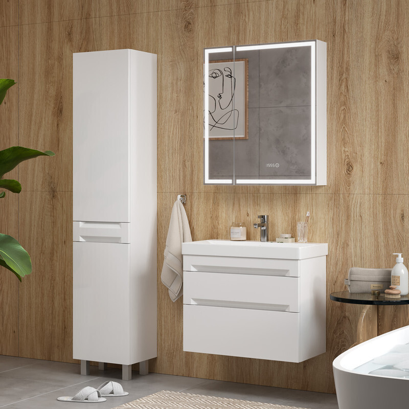 Приобрести equil пенал напольный corner 40 см, белый pncrnr40-06