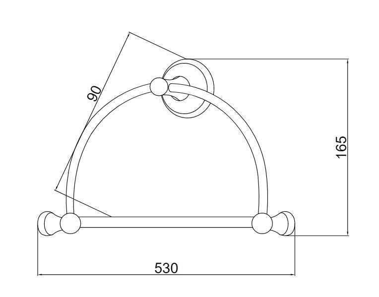 Приобрести boheme полотенцедержатель provanse, бронза 10805