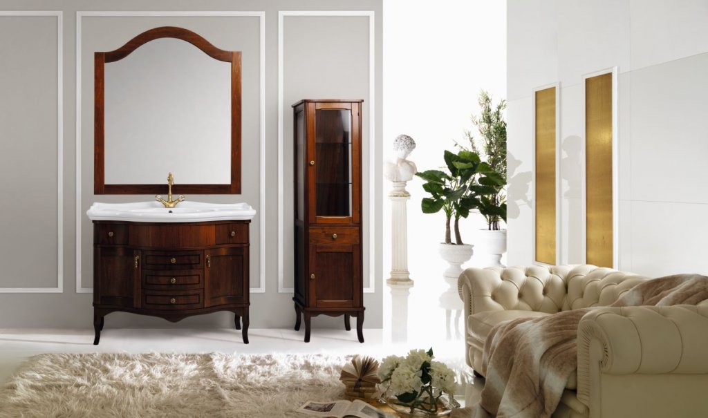 Приобрести cezares зеркало rubino 112х98см, дерево