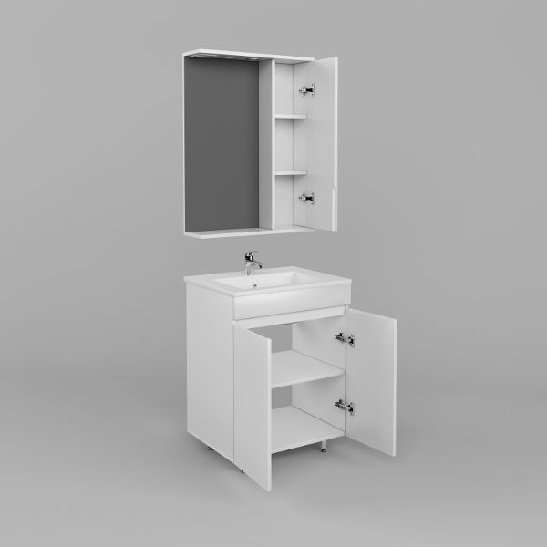 Приобрести mirsant тумба напольная next 60/2 60 см с раковиной next - 60 ут000075765