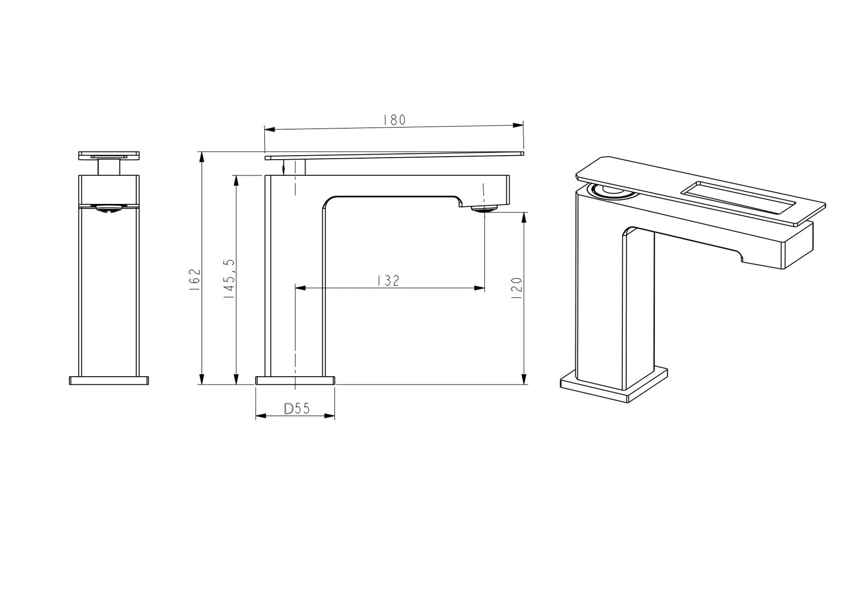 Приобрести boheme смеситель для раковины q, белый\синий 141-wuw.2