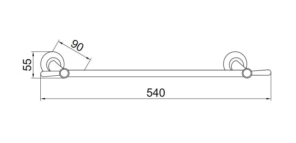 Приобрести boheme полотенцедержатель chiaro 54 см, золото\кристаллы 10502