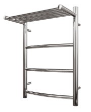 Полотенцесушитель электрический Point 500х600 Афина с полкой П3, хром PN04156PE